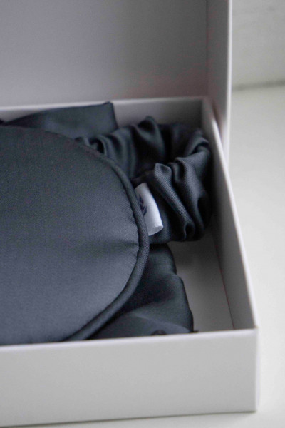 Маска для сна из тенселя Кобальт