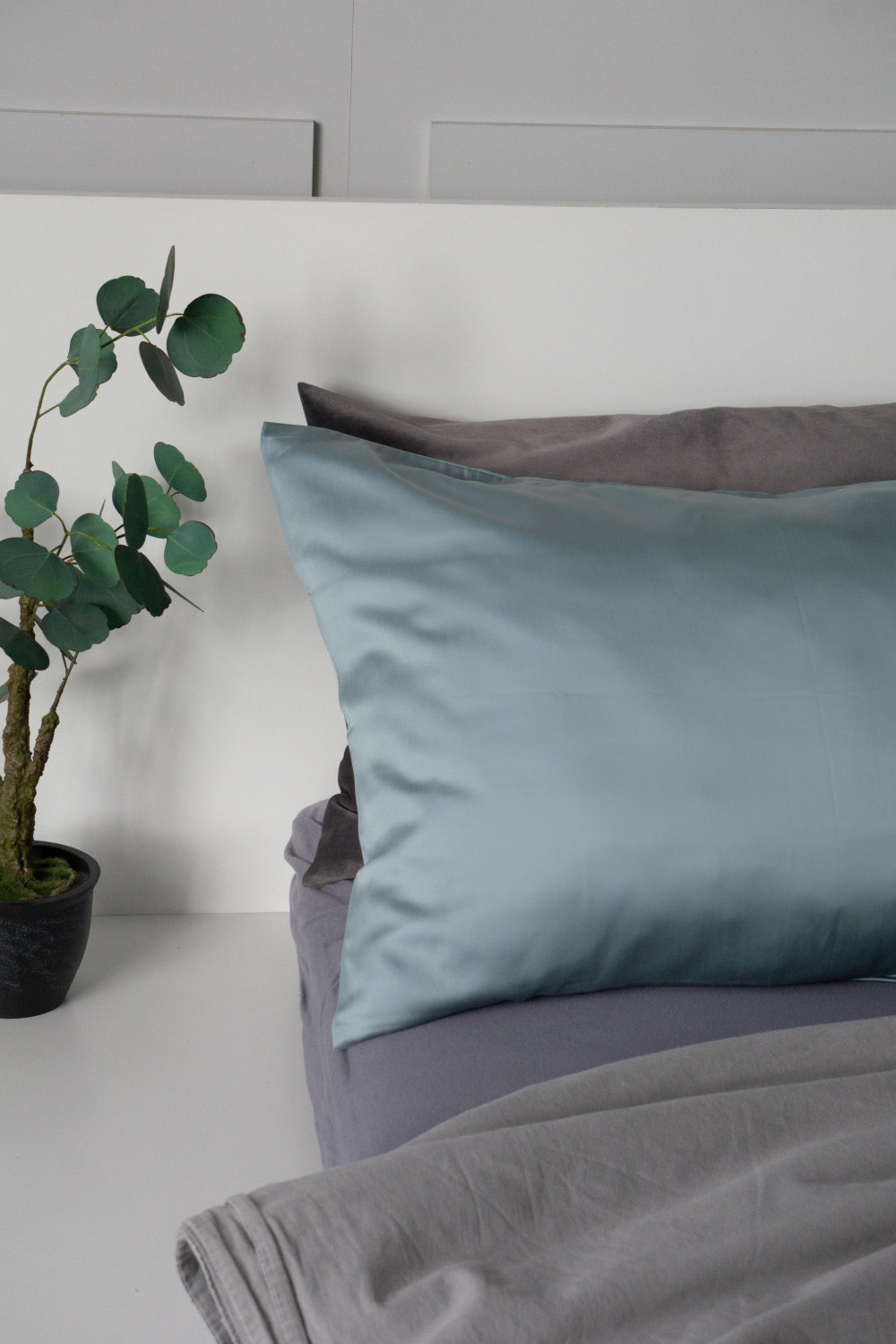 Наволочки из тенселя, оттенок Грозовое небо