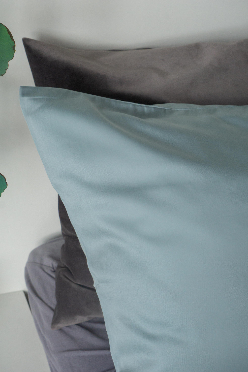 Наволочки из тенселя, оттенок Грозовое небо