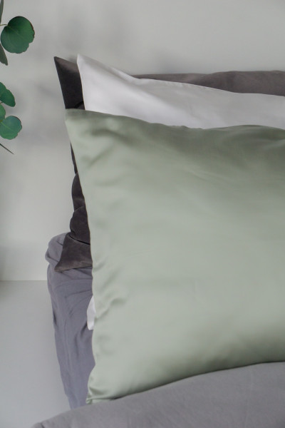Наволочки из тенселя, оттенок Шалфей